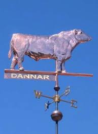 Bull Weathervane Black Angus