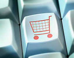 Picture of computer key with shopping trolley