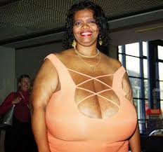Busty Blonde With Large Natural Breasts