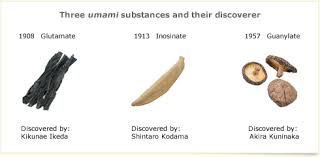 There are three major umami