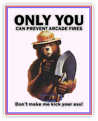 to Smokey the Bear.