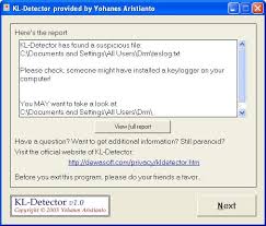 Screenshot: KL-Detector 1.0