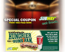 subway coupons printable