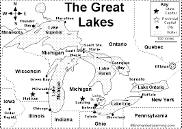 Great Lakes Map/Quiz Printout