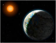 A planet, as depicted in this