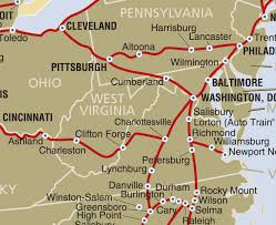 Amtrak routes in Virginia