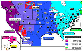 our map of US time zones.