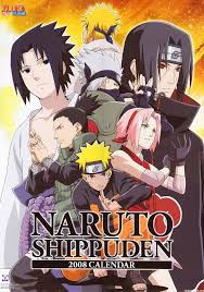 Sus mejores AnimeS  tOp 10 NarutoShippudenCalender2