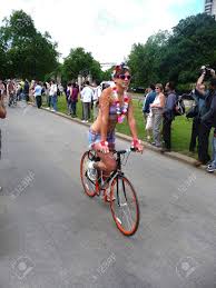 London world naked bike ride 2013|Participants in the London Naked Bike Ride protesting for various causes  including cleaner air, motor vehicle pollution, cyclist's safety and wars  for oil. Featuring: Atmosphere Where: London, United Kingdom When: 08 Jun