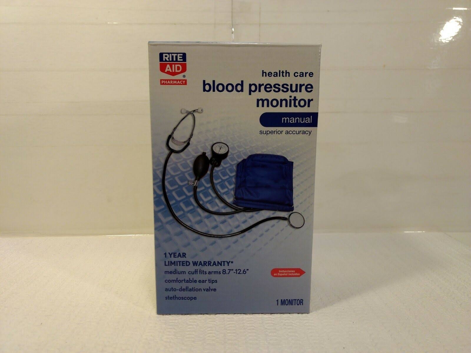 Bartell Drugs - Redondo - Rite Aid Health Care Blood Pressure Monitor Manual  Medium Cuff hd634 | Pointy