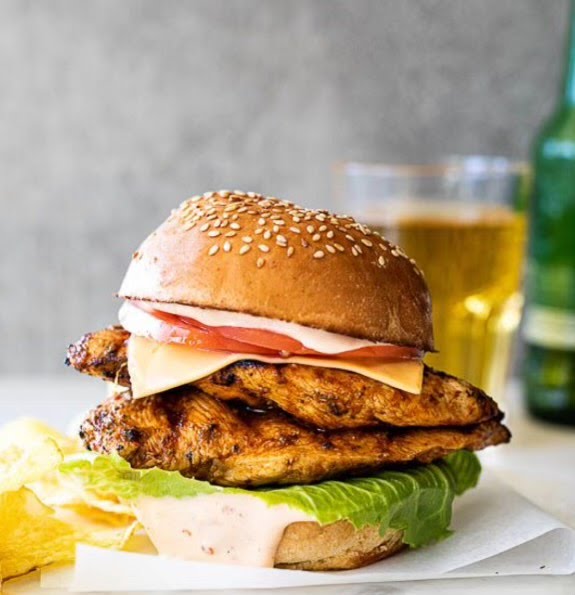 Lucky Chip Burger by null