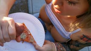 Japanese babe eats yummy cum coated food jpg x Cum on food