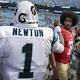 What was that look Colin Kaepernick gave Cam Newton on Sunday? 