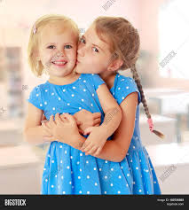two little girls kissing|Two Little Pretty Girls Kissing Each Other Indoors, People Stock Footage  ft. beautiful & cute - Envato