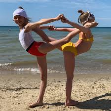 Гимнастика море|Гимнастика на пляже - YouTube