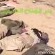 Iraqi forces line up the corpses of more than 30 dead ISIS fanatics killed in a single battle west of Mosul