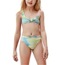  little  kids in tight bikini |Girls UPF 50+ Lined High-Waisted Swim Briefs | Red - City Threads USA