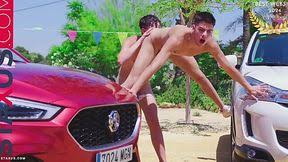The hottest car wash with a soloing naked teen baby nicols jpg x Naked car wash