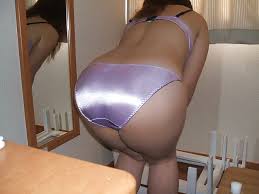 Shiny white satin panty pic jpg x Satin panty