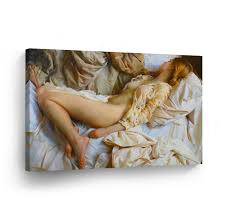 sleeping nude girl|Sleeping naked girl i, 1967, 61×61 cm by Lucien Freud: History, Analysis &  Facts | Arthive