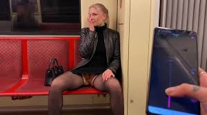 Public remote control sexy blonde jpg x Remote vibrator in public