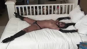 Tied down naked to a bed later spread eagle gagged toe tied porn goddess chanel camryn is vulenerable video version jpg x Bondage spread eagle