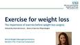 The Importance of Exercise for Weight Management ile ilgili video