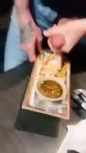 Public cumomlette eating in a restaurant with a load of fresh cum sort jpg x Cum on food