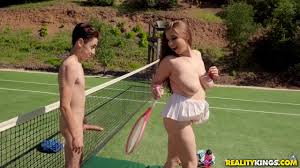 Naughty upskirt tennis girl pushes a racket up her shaved pussy right at the tennis court jpg x Tennis court pussy