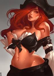 Nsfw uncensored oppai hentai art of league of legends big tits champion miss fortune in porn illustration hentai nsfw jpg x Miss fortune