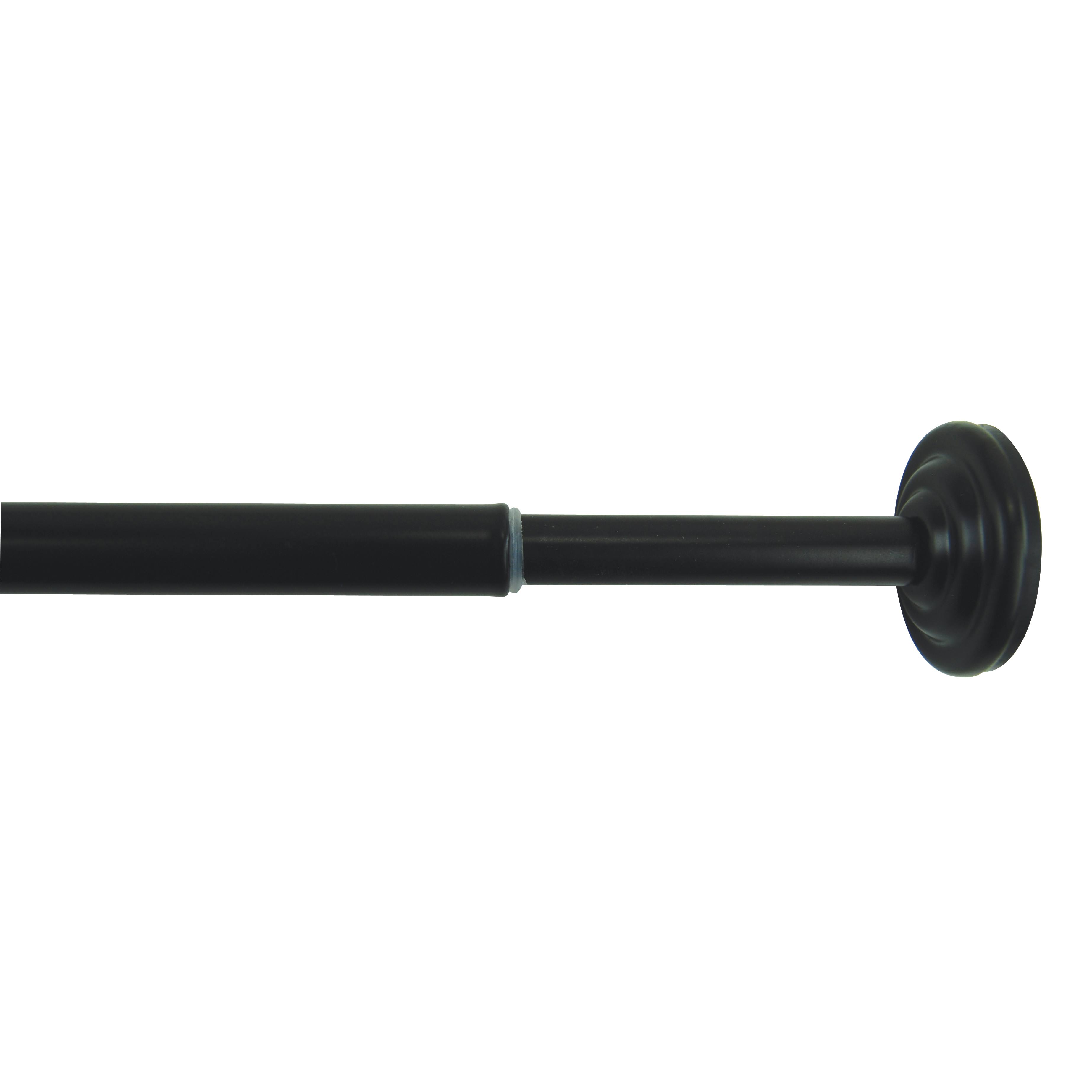 Versailles Home Fashions 24-36in Mini Tension Rod Black
