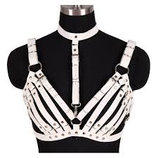 slave naked bodage chain rivet|Amazon.co.jp: White Leather Harness Bra Crop Top Cage Belt Metal Rivet Ring  Adjustable Pole Dance Slave Body Bondage Sexy Lingerie Women (Belt Length:  120CM, Color: PG0464) : Clothing, Shoes & Jewelry