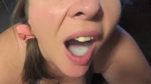 Nika noire getting a mouthful of cum jpg x Mouthful of cum