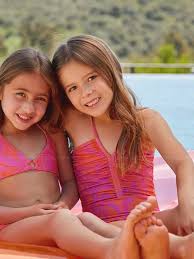 little girls bikini|Little girls posing in bikinis top