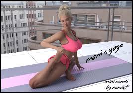 Son helps mom with yoga then fucks her jpg x Mom yoga