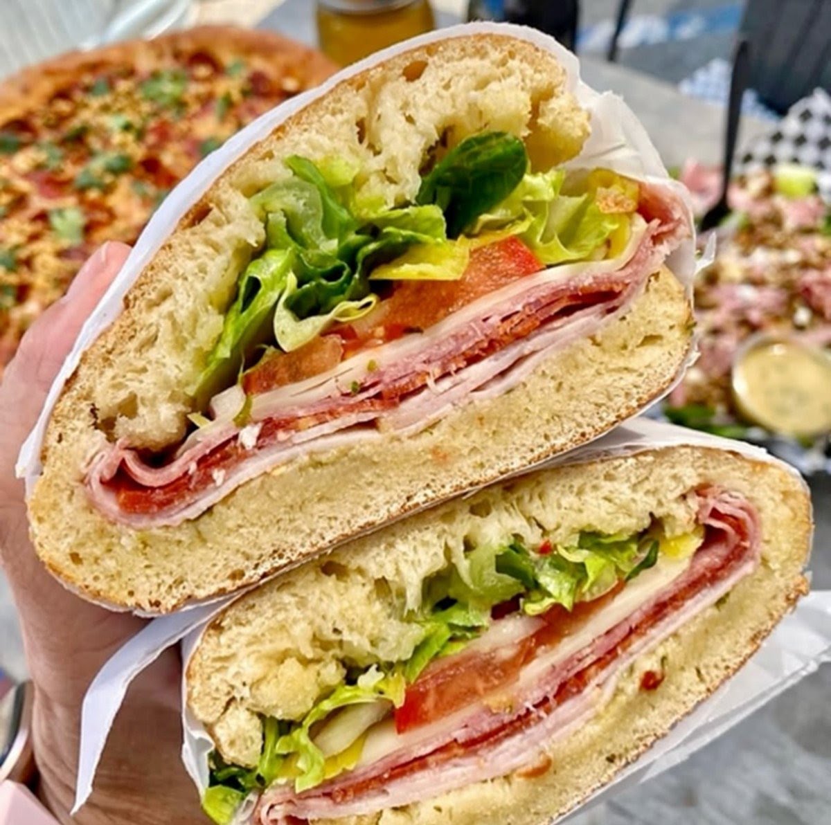 Two Saucy Broads Pizza by null