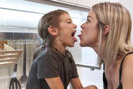 mother daughter tongue|Photo Nice Optimistic Image & Photo (Free Trial) | Bigstock