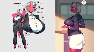 mega tits boobs office|A close up of a woman in a white shirt and black shorts - SeaArt AI