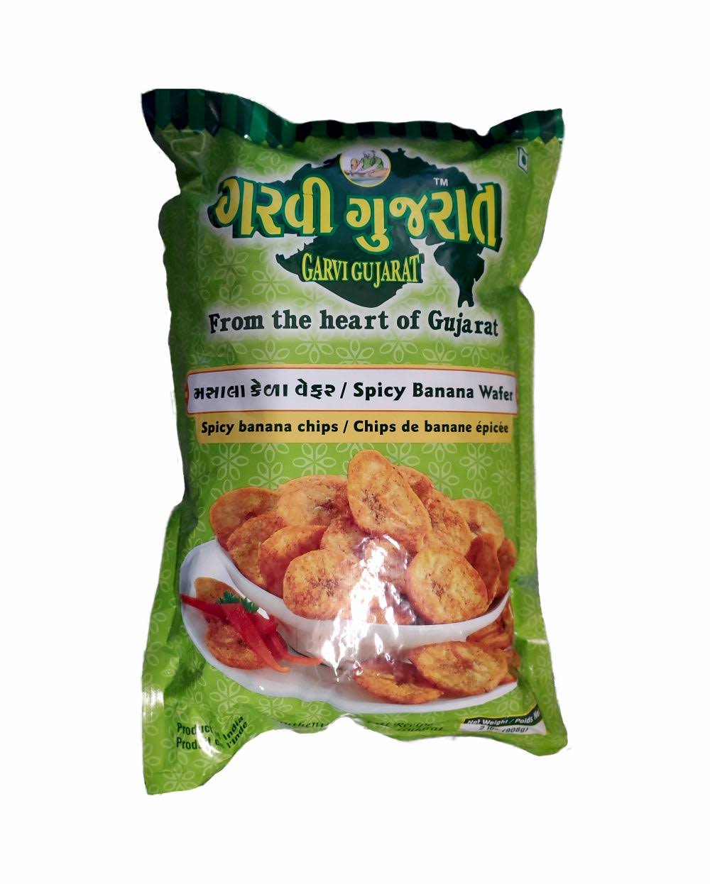Garvi Gujarat Spicy Banana Wafer 908gm (2lb)