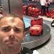 The entire British Olympic team arrived back in England with the same red suitcase 