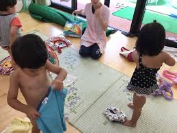 保育園　プール　着替え|初めてのプール | 天童幼稚園