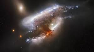 colliding galaxy|Space telescope captures image of colliding galaxies - BBC Science Focus  Magazine