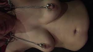 Hard playing pierced nipples chain jpg x Nipple chain