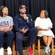 Carmelo Anthony brings together basketball stars, cops, kids for town hall 