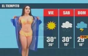 Model weather girl baffles viewers with jpg x Sexy weather