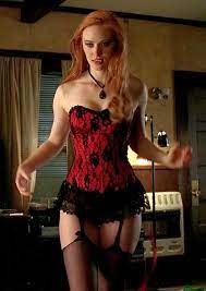 Deborah woll red bustier stockings png 189x505 Deborah ann woll