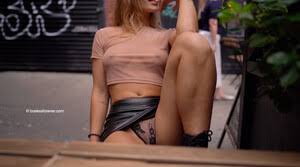 Braless in public jpg x Braless in public