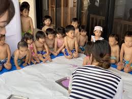 幼稚園　ボディーペイント|年長児がボディペインティングをしました || 奈良文化幼稚園