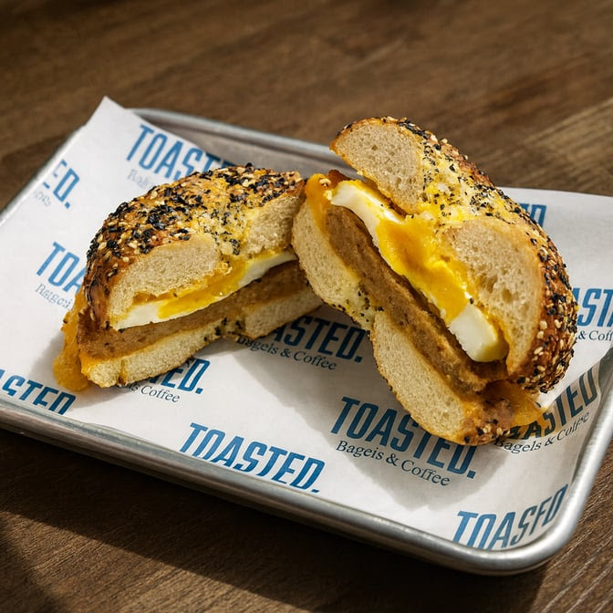 TOASTED. Bagels & Coffee by null