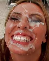 Violet gems got her face covered with sperm jpg x Facial cum sperm